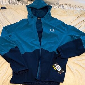 Under Armour Men's Teal and Navy Windbreaker
